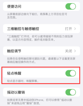 马湾镇苹果授权维修站分享iPhone轻点无法唤醒怎么办 