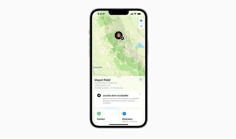 马湾镇苹果14维修分享iPhone14系列中 FindMy功能通过卫星分享位置方法教程 